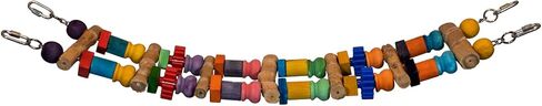 Super Bird Creations SB1157 Bamboo Bridge Bird Toy for Ringnecks, Conures, Quakers, Caiques, Pionus, Senegals, Amazons, African Greys, Eclectus - Bamboo Steps - Medium/Large Bird Size, 25 x 5.5 in Kuwait