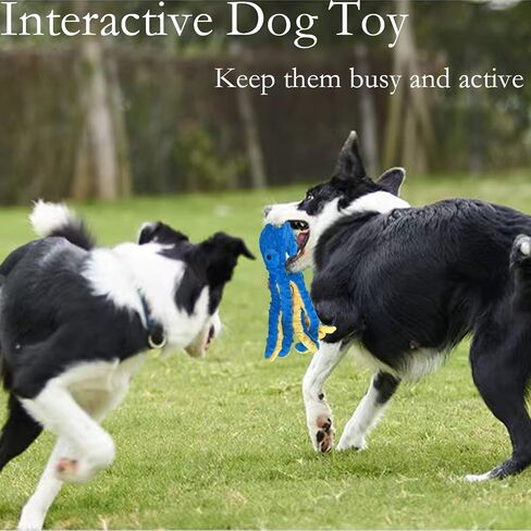 No Stuffing Dog Toys for Aggressive Chewers, Squeaky Wrinkled Toys, Durable Dog Chew Toys, Soft and Tough Plush Toys, Suitable for All Breeds of Dogs. (Dinosaur (Blue)) in Saudi Arabia