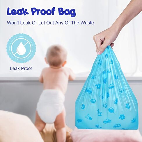 Dog Poop Bag Biodegradable Dog Waste Bags with Easy-Tie Handles, Extra Thick and Strong Leak-Proof Poop Bags for Dogs and Cat Scoops (Easy-tie Handle 100pcs) in Saudi Arabia