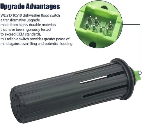 مفتاح غمر غسالة الأطباق WD21X10519 متوافق مع غسالة الأطباق Ge ADT CDT DDT GDF GDT PDT ZDT Series لسلسلة WD21X20204 WD21X10492 PS8690623 in Kuwait