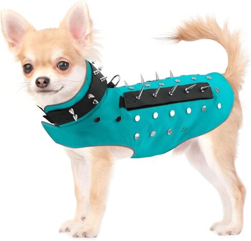 OTOB Waterproof Reflective Coyote Proof Dog Vest with Removable Spikes, Adjustable Anti Predator Adjustable Dog Vest, Dog Harness Hawk Vest for Medium Large Dogs Protects from Coyote and Hawks Attacks in Saudi Arabia