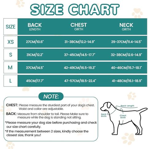 OTOB Waterproof Reflective Coyote Proof Dog Vest with Removable Spikes, Adjustable Anti Predator Adjustable Dog Vest, Dog Harness Hawk Vest for Medium Large Dogs Protects from Coyote and Hawks Attacks in Saudi Arabia