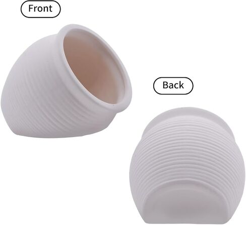 RUIAN Ceramic Jar Aquarium Decorations Fish Tank Hideout Cave Cute Pot Aquarium Accessories Decor Ornaments for Cichlid, Small Fish, Shrimp to Play Hide Breed Habitat (White) in Saudi Arabia