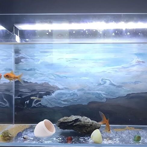 RUIAN Ceramic Jar Aquarium Decorations Fish Tank Hideout Cave Cute Pot Aquarium Accessories Decor Ornaments for Cichlid, Small Fish, Shrimp to Play Hide Breed Habitat (White) in Saudi Arabia