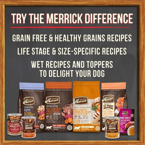 Merrick Premium Grain Free Dry Adult Dog Food, Wholesome and Natural Kibble with Real Duck and Sweet Potato - 22.0 lb. Bag in Saudi Arabia