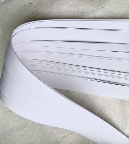 3/8" Bright White Froebel Star Paper Strips in Saudi Arabia