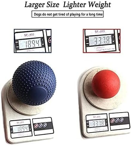 Dog Toys Balls, Herding Ball for Dogs,Almost Indestructible Dog Ball, Outdoor Christmas Durable Dog Toys ，Interactive Balls for Small/Medium Dogs, Dog Ball Float On Water Fetch Bouncy Solid in Saudi Arabia
