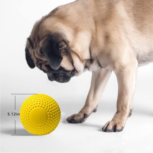 Dog Toys Balls, Herding Ball for Dogs,Almost Indestructible Dog Ball, Outdoor Christmas Durable Dog Toys ，Interactive Balls for Small/Medium Dogs, Dog Ball Float On Water Fetch Bouncy Solid in Saudi Arabia