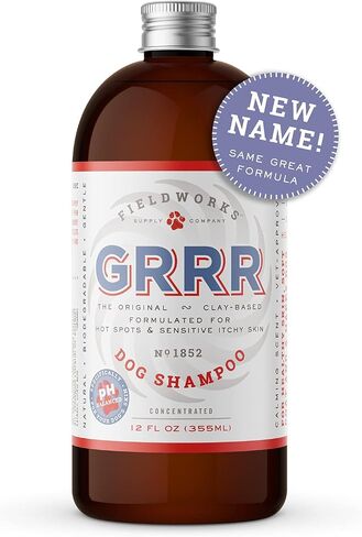 Heel 's New Name - GRRR. Same great product from The Makers of Moosh – Natural Dog Shampoo with Lavender Essential Oils for Itchy Skin,Hot Spots, and Pet Odor, Grooming Shampoo, Concentrated12 ounces in Saudi Arabia
