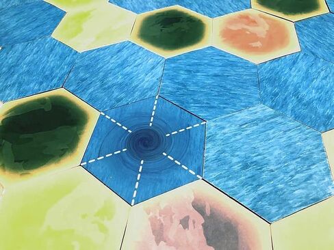 Whirlpool Portal Scenario Hexes compatible with Catan's Settlers of Catan, Seafarers, and Catan Expansions (4 Whirlpools) in Saudi Arabia