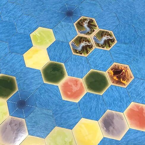 Whirlpool Portal Scenario Hexes compatible with Catan's Settlers of Catan, Seafarers, and Catan Expansions (4 Whirlpools) in Saudi Arabia