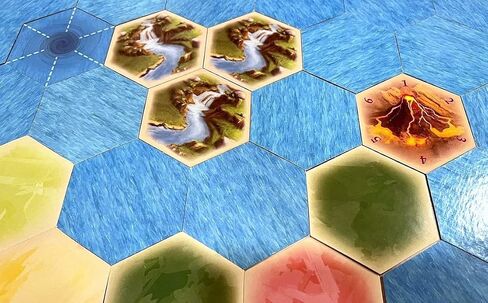 Whirlpool Portal Scenario Hexes compatible with Catan's Settlers of Catan, Seafarers, and Catan Expansions (4 Whirlpools) in Saudi Arabia