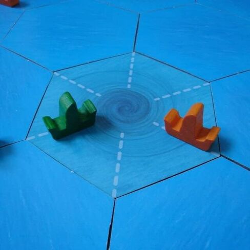 Whirlpool Portal Scenario Hexes compatible with Catan's Settlers of Catan, Seafarers, and Catan Expansions (4 Whirlpools) in Saudi Arabia