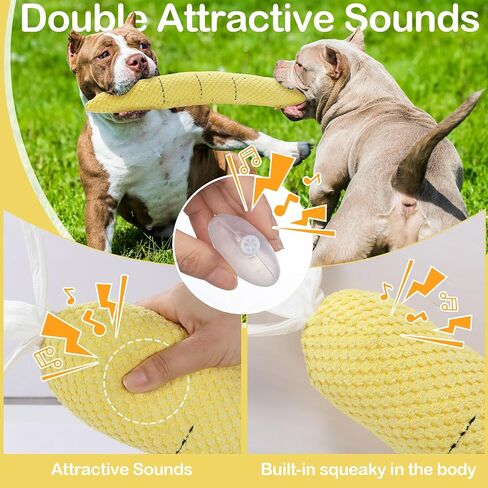 HOMBYS Chewproof Dog Chew Toys for Aggressive Chewers, Indestructible & Plush Squeaky Dog Toys for Small, Medium & Large Dogs, Puppy Teething Toys to Keep Them Busy, Carrot Dog Toy in Saudi Arabia