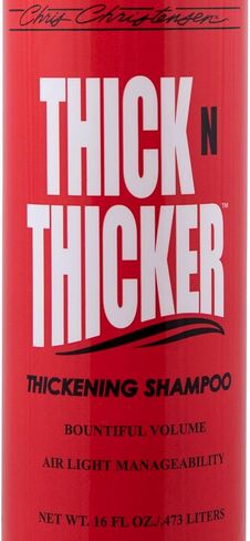Chris Christensen Pet Shampoo, 16 oz Thick N Thicker Thickening Shampoo, Groom Like a Professional, Pro-Vitamin Formula, Nutrient and Protein Infused Blend, Made in The USA in Saudi Arabia