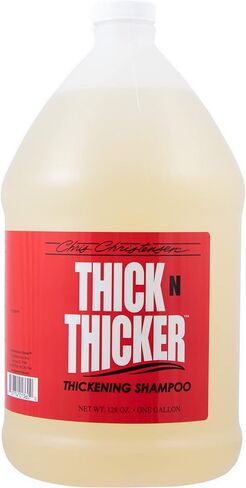Chris Christensen Pet Shampoo, 16 oz Thick N Thicker Thickening Shampoo, Groom Like a Professional, Pro-Vitamin Formula, Nutrient and Protein Infused Blend, Made in The USA in Saudi Arabia