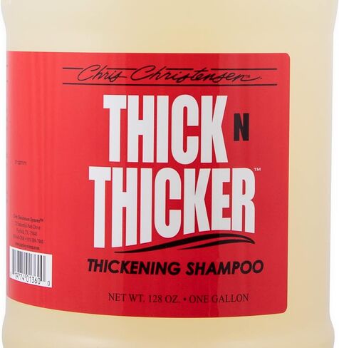 Chris Christensen Pet Shampoo, 16 oz Thick N Thicker Thickening Shampoo, Groom Like a Professional, Pro-Vitamin Formula, Nutrient and Protein Infused Blend, Made in The USA in Saudi Arabia
