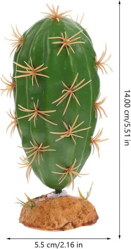 POPETPOP Cactus Terrarium Plant Reptile Plants Aquarium Plants Plastic Cactus Plant for Lizard Gecko Bearded Dragon Fish Tank Desert Reptile Decoration in Saudi Arabia