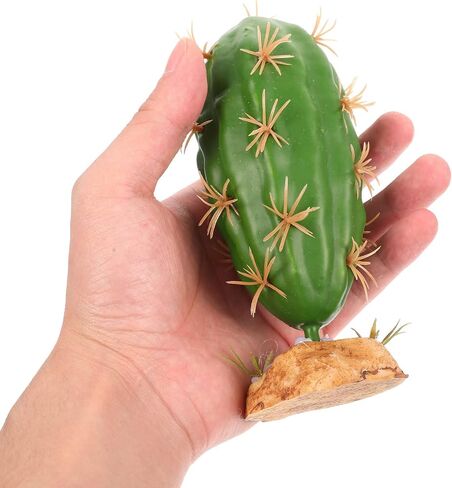 POPETPOP Cactus Terrarium Plant Reptile Plants Aquarium Plants Plastic Cactus Plant for Lizard Gecko Bearded Dragon Fish Tank Desert Reptile Decoration in Saudi Arabia