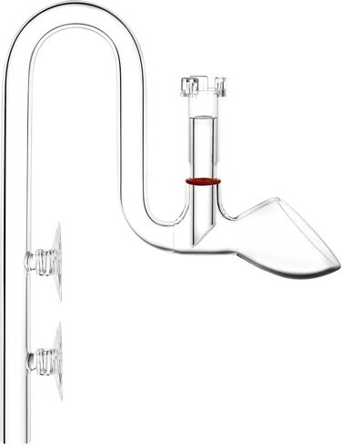 Glass Lily Pipe Outflow with Surface Skimmer for Planted Tank Aquarium (17mm for 16/22mm (5/8'' i.d.) tubing) in Saudi Arabia