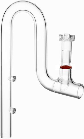 Glass Lily Pipe Jet Outflow with Surface Skimmer for Aquarium Planted Tank (17mm for 16/22mm (5/8'' i.d.) tubing) in Kuwait