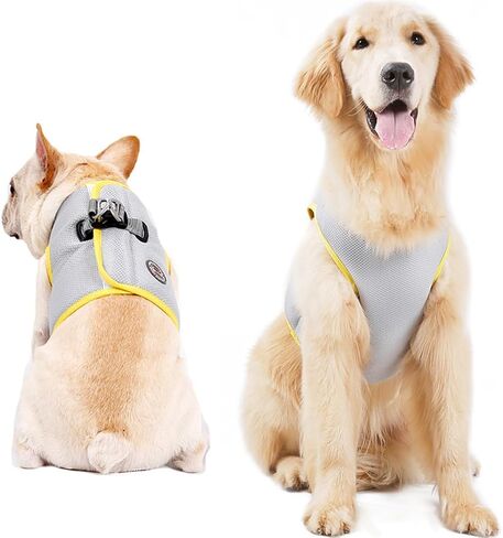 Beavorty Cool Vest for Dogs Puppy Cooler Jacket Pet Cooling Jacket Dog Cooler Vest Stylish Pet Dog Harness Cooler Jacket Camis Cooling Jacket for Dogs Pet Pulling Strap Medium Dog Fashion in Saudi Arabia
