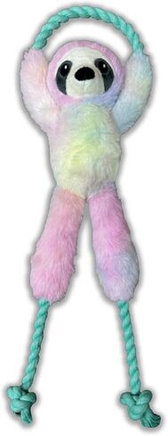 Nomi's Choice Sloth Multipet Dog Toy and Puppy Snuggle Buddy – Plush Stuffed Animals for All Breeds, Rope Dog Toy, Medium Sized Sloth, No Squeaker Pet Safe in Saudi Arabia