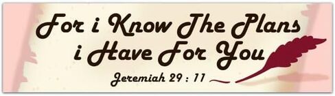 For I Know The Plans I Have For You Wreath Sticker | Laptop Sticker | Sticker Collector | Vinyl Sticker | Decal | Christian Gift Bumper Sticker [01764] in Saudi Arabia