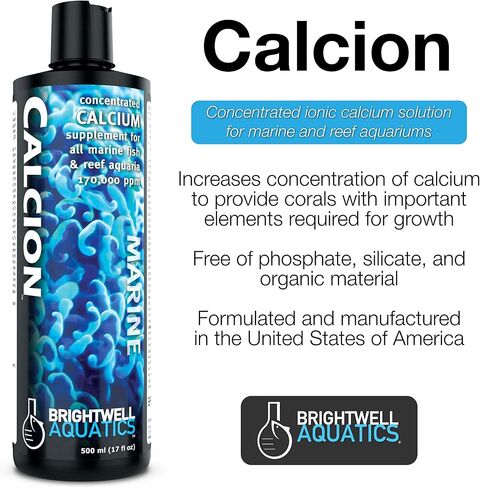 Brightwell Aquatics Calcion - Concentrated Liquid Calcium Supplement for All Marine Aquariums, 500-ml in Saudi Arabia