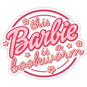This girl is a bookworm pink sticker, Book Sticker, Kindle Sticker, Reading, Library decal for kids girls bookworm, Bookish Gift, E-Reader Gift, Book Lovers
