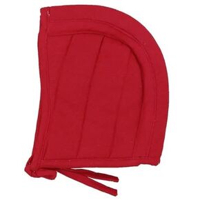 medieval arming cap Cotton padded head hood Red color Large size