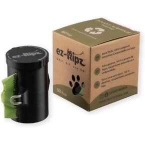 Poop bag holders for FLEXI Retractable leashes, Poop Bag Dispenser with 4 rolls of Bags, Leash Mount Dog Bag Holder, Mounted Dog Bag Holder for Leash, Heavy Duty dog bag holder