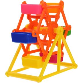 Kisangel 1pc Parrot Toy Bird Plaything Food Leakage Toy Foraging Bird Toy Bird Cage Decoration Pet Plaything Parrot Foraging Windmill Toy Gnaw Training Toy Parrot Foraging Toy Pet Supplies