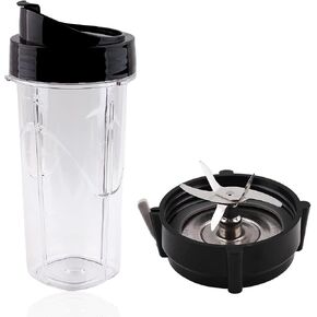 Replacement Parts 24oz cup with Blade and Bottom Base Cap, Gasket,Compatible with Oster Pro 1200 Blenders