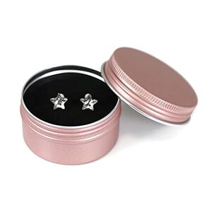 Star Shaped Rhinestone Invisible Clip On Earrings for Non-Pierced Ears 7mm