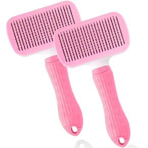 JD's Products Dog Brush for Shedding, Cat Deshedding Brush, Dog Hair Brush, Cat Hair Brush, Cat Brush for Long Haired Cats, Dog Brush for Long Haired Dogs, (pack of 2) (Gray)