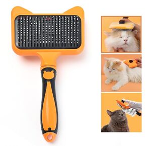 One-Click Pet Grooming Brush, Cat Brushes for Indoor Cats and Dog Hair Brush for Shedding, Suitable for Pet with all Hair Types