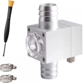 DONGKER External Inline CO2 Diffuser Atomizer, 12mm/16mm Aquarium CO2 Atomiser Aluminum Alloy for Planted Aquarium Canister Filter