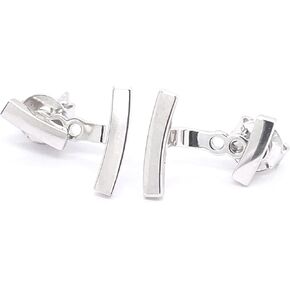 سترة أذن بقضيب مزدوج من الفضة الإسترليني عيار 925 in Kuwait