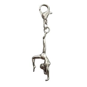 3pcs Gymnast Clip on Charm, Women Zipper Pull, Very Small Athletes Planner Charm, Sport Lover Jewelry