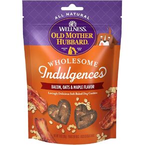 Old Mother Hubbard Wellness Wholesome Indulgences زبدة الفول السوداني ونكهة الموز مكافآت طبيعية للكلاب، حقيبة 10 أونصة