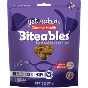 Get Naked Biteables Digestive Health Soft Dog Treats, 6 Oz Bag