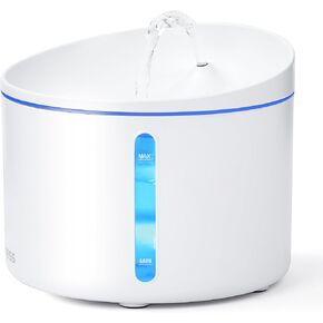 DOGNESS Cat Water Fountain with Filter, Keep Water Fresh Automatic 3.2L Large Capacity Ultra Silent Removable Fresh Cat Water Dispenser for Dogs, Cats, Birds (3.2L White)