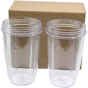 24OZ Replacement Cup, Pack of 2, Replacement Parts 24oz Replacement for Nutri 600w 900w Blender Mixer Replacement Parts