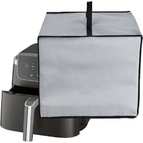 Air Fryer Dust Cover Heat-Resistant Waterproof Protective Cover Nylon Fabric Air Fryer Cover for Ninja Air Fryer Pro AF141 4-in-1 with 5 QT Capacity (Black)