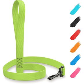 WAUDOG Waterproof Dog Leash - 4 Ft / 6 Ft, Anti-Slip for Large, Small & Medium Dogs - Heavy Duty, Water & Dirt-Resistant