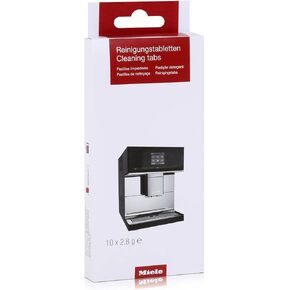 Miele Original Cleaning Tablets for Coffee Machines, Removes Oil and Residue, 10 Tablets