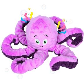 Dog Squeaky Toys Octopus - Tough Plush Large Medium & Small Dog Toys - Stuffed Animals Puppy Toys - Funny Cute Dog Toy for Dog Birthday Presents (Octopus Purple)