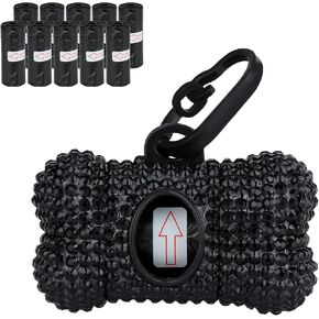 موزع أكياس نفايات الكلاب مع 10 لفات و150 كيسًا بلون عشوائي ومضادة للتسرب معطرة بكريستال لامع وحلقة تسلق، باللون الأبيض in Kuwait