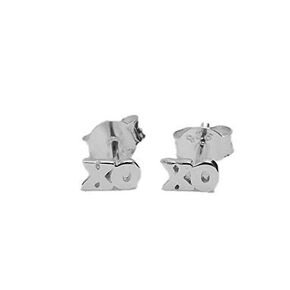 XO Sterling Silver Stud Earrings - Minimalist Design Gift for Women & Girls, Perfect for Mother's Day, Birthday & Graduation